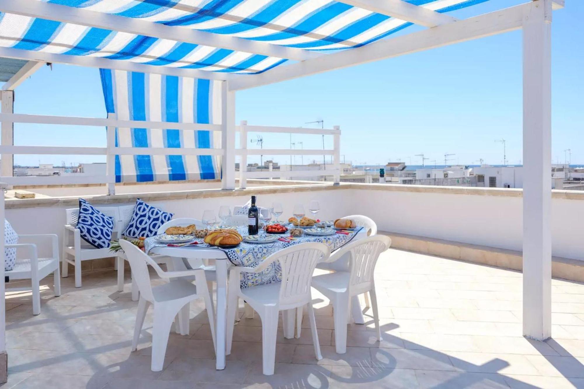 Emerald Residence Sleeps 12 With Sea View Porto Cesareo Dış mekan fotoğraf